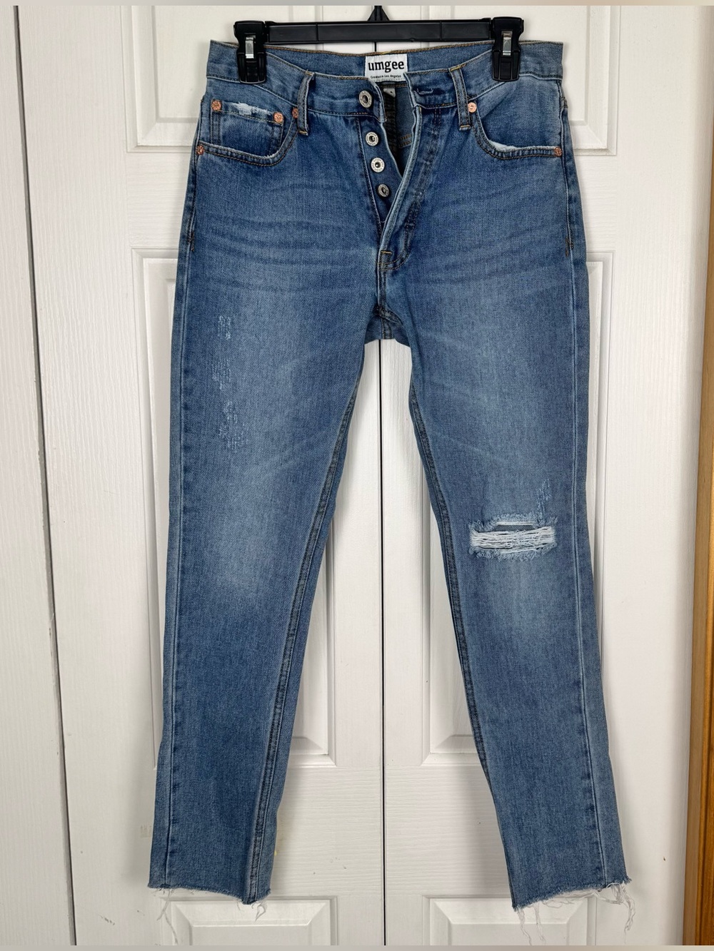 Umgee Mid Wash BlueJeans with Button Fly